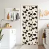 Tulpen - Patroon - Zwart deurposter klein 289 -sfeer5