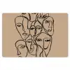 Gezichtenzee - Lijntekening - Abstract Placemat vinyl groot -zzsfeer1_Kitchenyeah-website