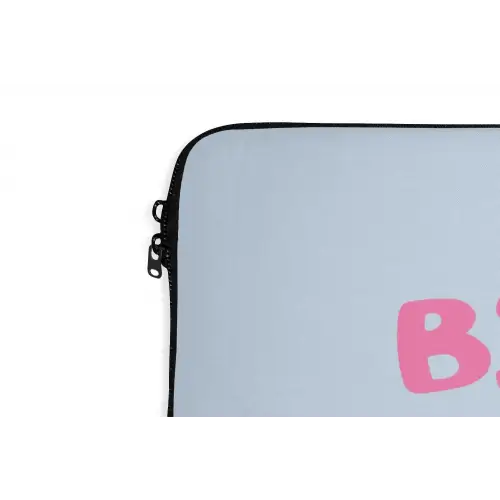 Lippen - Bisou - Blauw laptophoes neopreen klein -detail