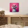 Pink - Hond - Bubbel plexiglas 5mm klein -sfeer4
