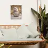 Kerst - Gnome - Bord - Kleurrijk tuinposter los doek klein -sfeer7