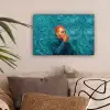 Portret - Klassiek - Blauw canvas 2cm klein -sfeer1