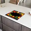 Groente - Graffiti - Kleurrijk - Koken - Abstract Inductie beschermer vinyl 3mm middel -sfeer8