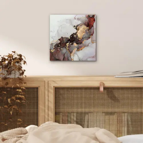 Rood - Marmer - Goud aluminium wit klein -sfeer3
