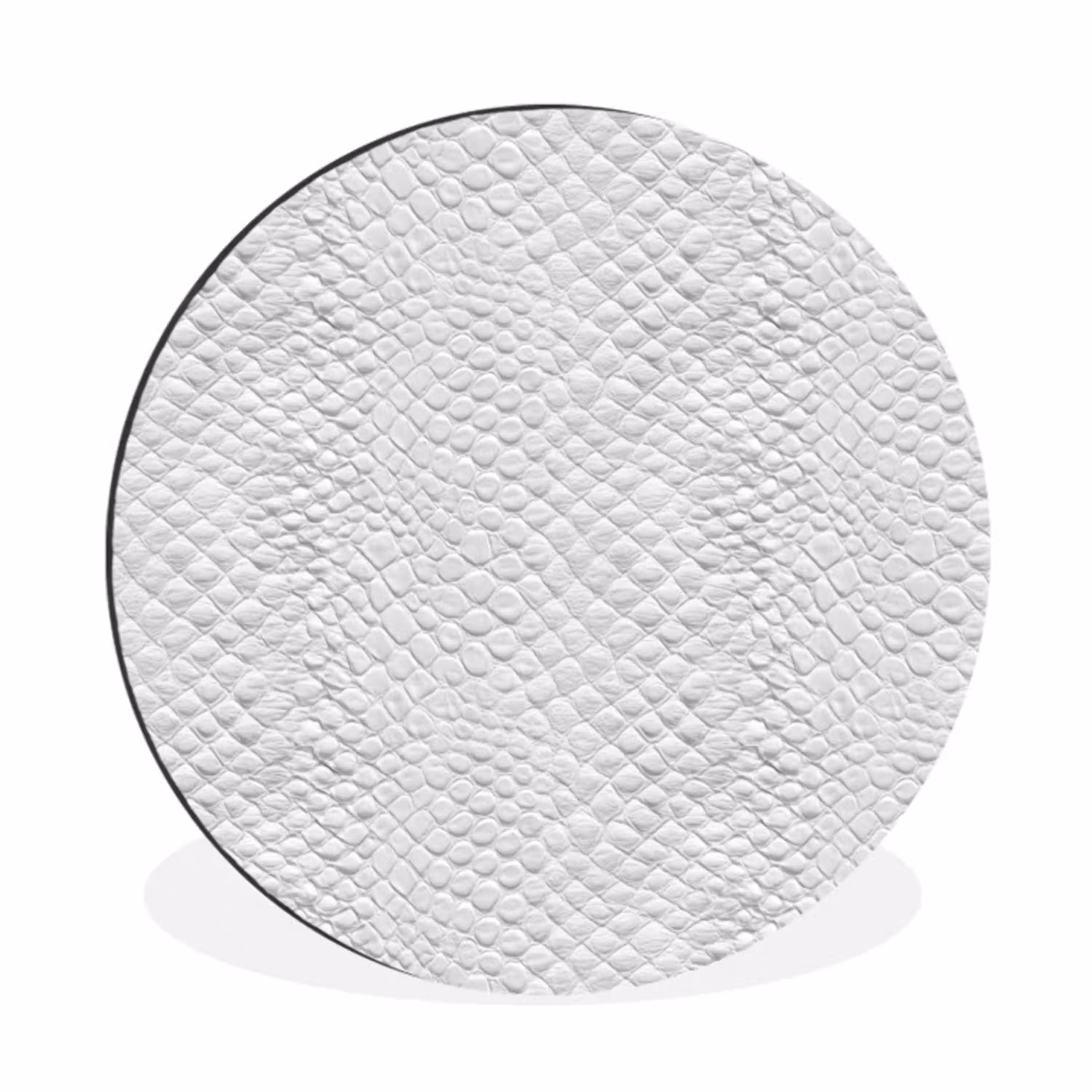 Slang - Patroon - Wit Wandcirkel aluminium klein 190 -3d