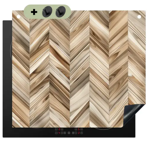 Zonnestraal in Hout Inductie beschemer met haakjes middel -3d