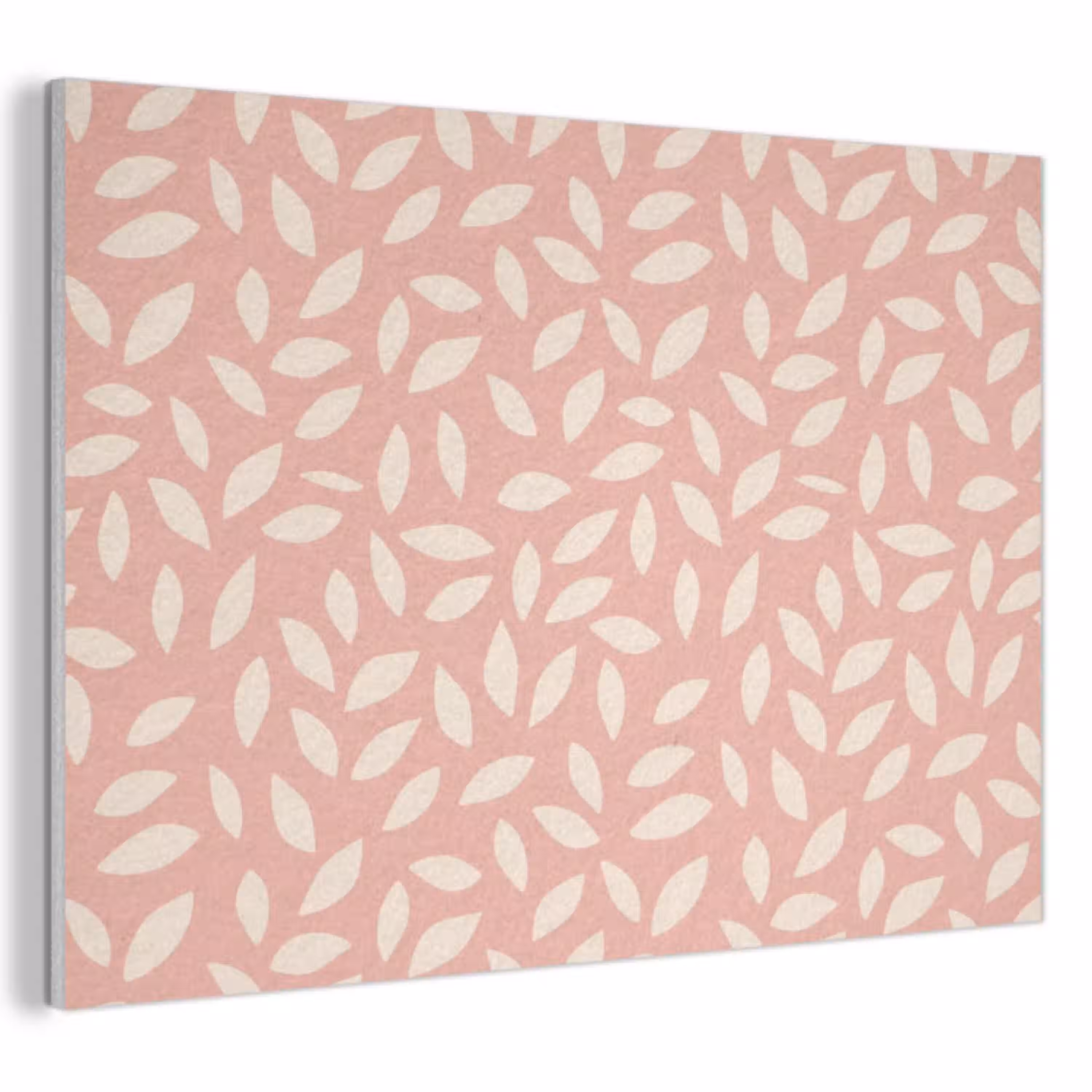 Roze - Bladeren - Speels - Patroon PET vilt klein 837 -3d