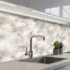 Organisch - Patroon - Gemêleerd keuken achterwand 2 middel 871 -3d_schuin