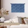 Frans - Citroen -  Stippen - Wit - Blauw Wandkleed katoen klein 269 -sfeer1