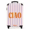 Quotes - Ciao pastel lila en zalmkleur NBS - Handbagage koffer - Kinderen Unisex middel -productfoto_recht
