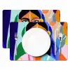 Portret - Vrouw - Modern Placemat vinyl groot -zzsfeer2_Kitchenyeah-website
