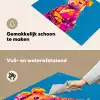 Muis - Kimono - Bloemen - Blauw Inductie beschemer met haakjes klein -ky-schoon-nl