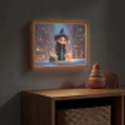 Tovenares - Magie - Toverstaf - Sterren Light Box met batterij (Wandlamp kind) middel -sfeer5_kind