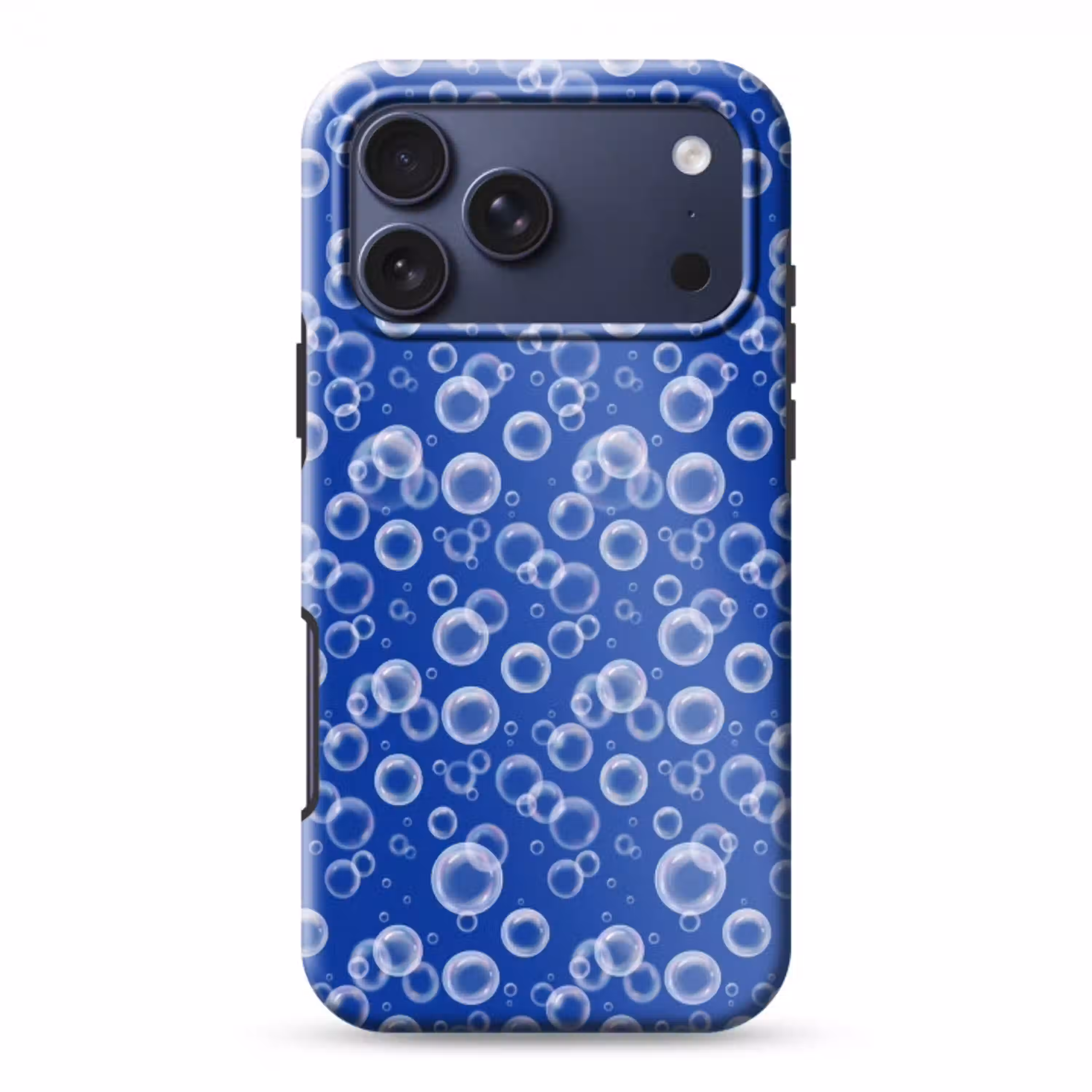 Bubbels - Patroon - Blauw Toughcase MagSafe Apple iPhone 17 Pro Max klein -3d