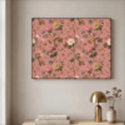 Klassiek - Botanisch - Roze Textielframe zwart klein 947 -sfeer2