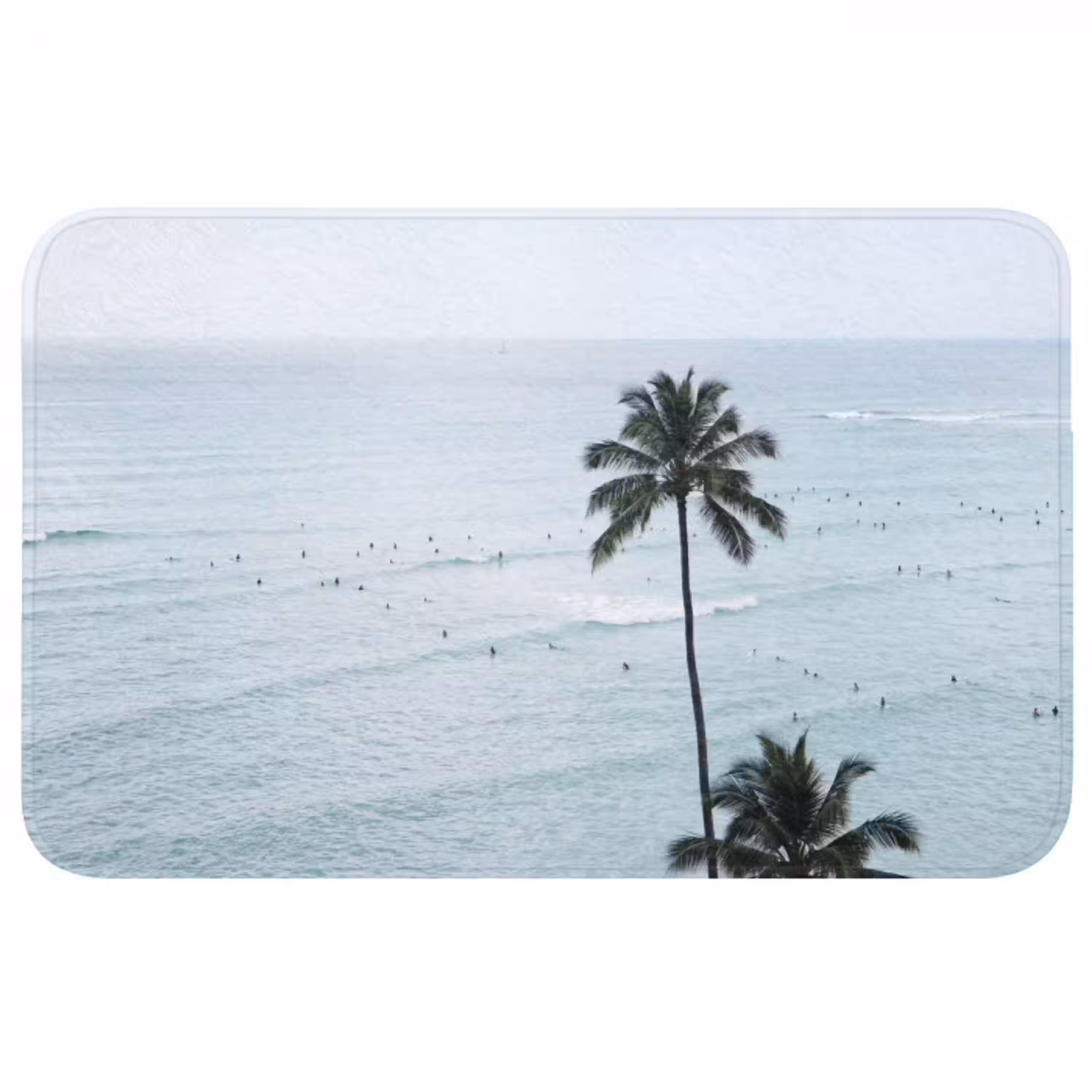 Oceaan - Palmbomen - Surfers Badmat middel -3d