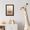 Koffie - Melkschuim - Lach - Beige fotolijst zwart zonder passe partout klein -usfeer4_kinderkamer