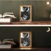 Paard - Sport - Zwart - Wit Light Box met kabel (Tafellamp) klein -sfeer3