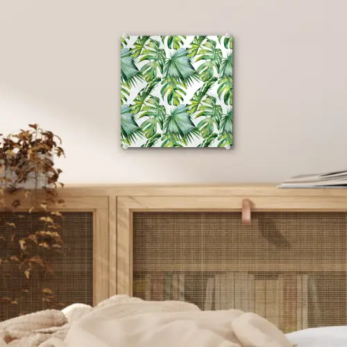Bladeren - Monstera - Tropical - Jungle plexiglas 5mm klein -sfeer4