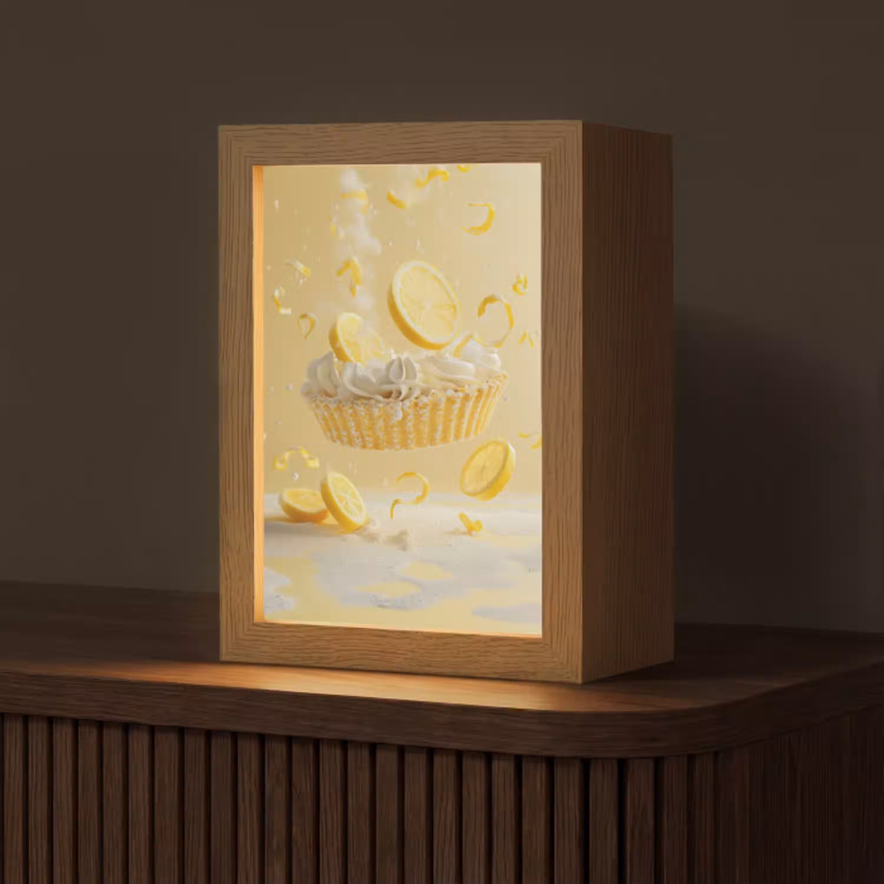 Citroen - Taart - Eten - Geel Light Box met kabel (Tafellamp) klein -z3d_website