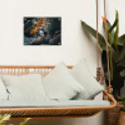 Papegaai - Vogel - Rots - Wit tuinposter los doek klein -sfeer7
