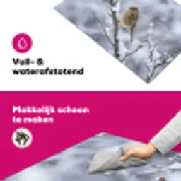 Vogel - Tak - Sneeuw - Winter Inductie beschermer vinyl 3mm klein -wsfeer6_website