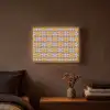 Bloemen - Retro - Patroon - Kleurrijk Light Box met batterij (Wandlamp) middel 907 -sfeer4