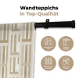 Modern - Geometrisch - Beige Wandkleed katoen klein 269 -tsfeer2_DE