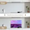 Lavendel - Paars - Bloemen - Natuur keuken achterwand spatscherm klein -voor_na_NL