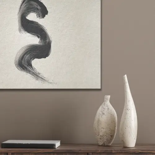 Penseelstreek - Zwart - Minimalistisch PET vilt klein -sfeer6_closeup