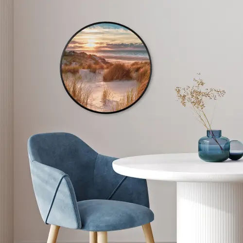 Duin - Planten - Zonsondergang - Strand - Zee Fotolijst rond zonder passe partout klein -sfeer2