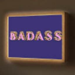 Badass - Panterpint - Schaduw - Roze Light Box met batterij (Wandlamp) middel -z3d_website