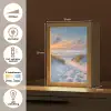 Zonsondergang - Strand - Natuur - Zee - Zomer Light Box met kabel (Tafellamp) klein -USP_NL