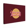 love your damn self - Cirkel - Glitter - Rood canvas 2cm klein -z3d