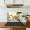 Bloesems - Wit - Zonnestralen -  Bloemblaadjes keuken achterwand spatscherm klein -sfeer2