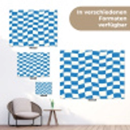 Golvend - Patroon - Blauw tuinposter los doek klein 239 -Xsfeer9_DE