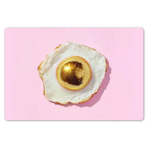 Ei - Disco - Ontbijt - Glitter Placemat vinyl groot -zzsfeer1_Kitchenyeah-website