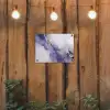 Paars - Modern - Marmer - Abstract tuinposter los doek klein -sfeer1