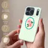 Bloemen - Ovaal - Strepen - Groen Telefoonhoesje iPhone 17 Pro klein -sfeer3_NL