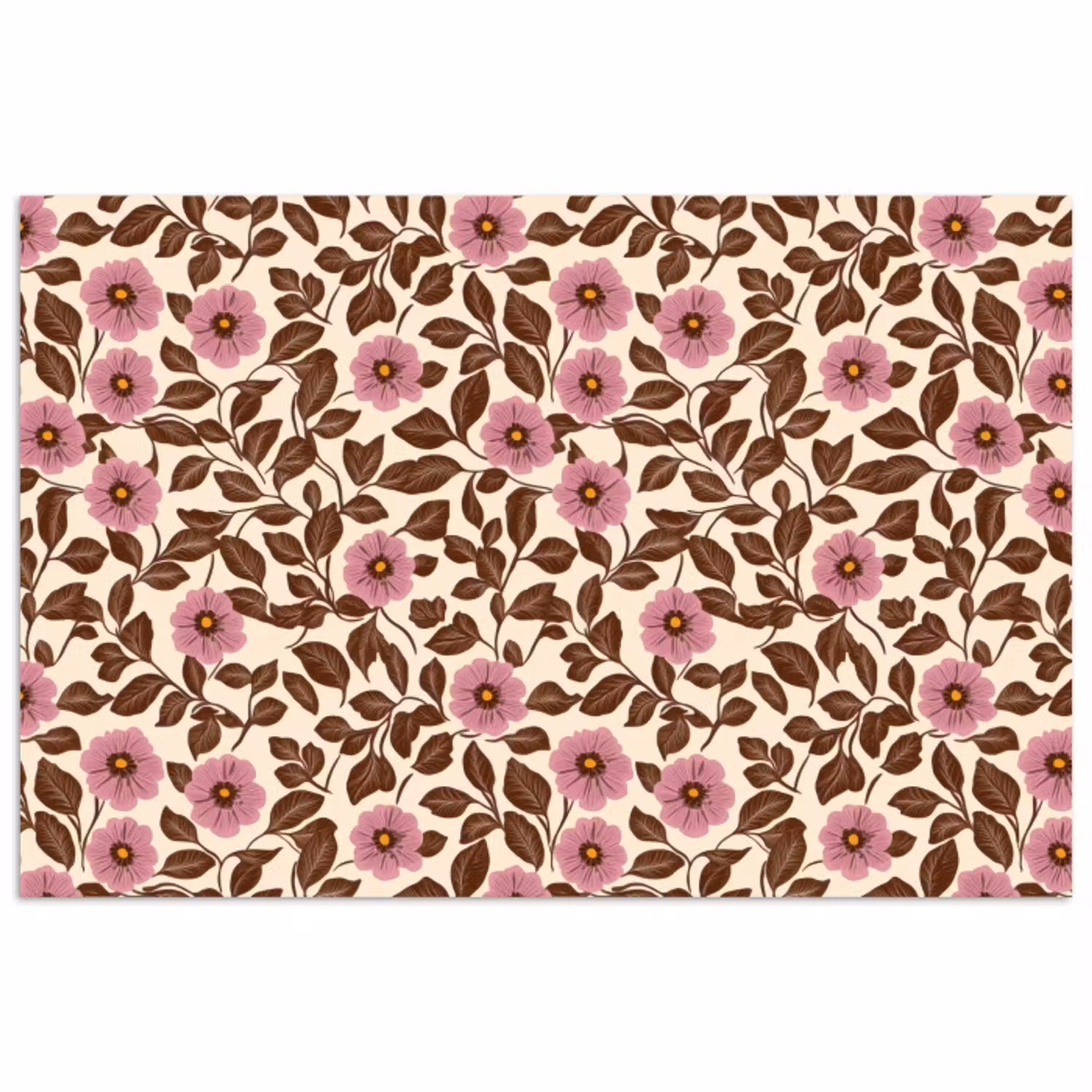Bloemen - Bladeren - Kleurrijk poster papier klein 62 -3d