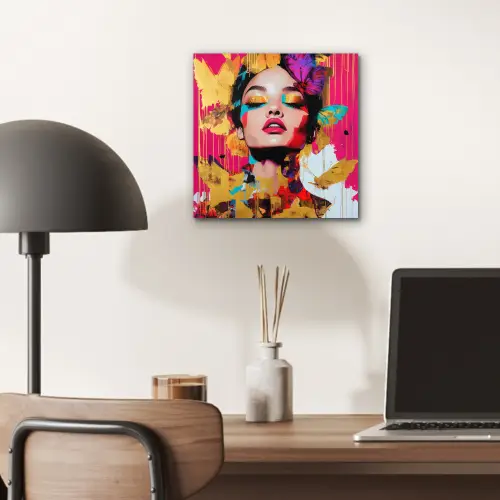 Vrouw - Abstract - Kleurrijk aluminium wit klein -sfeer5