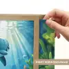 Schildpad - Dolfijn - Oceaan Light Box met batterij (Wandlamp kind) middel -USP_websiteprintNL