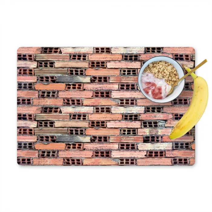 Oud - Stenen - Muur Placemat vinyl groot 368 -zzzproduct_Kitchenyeah-website