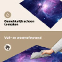Ruimte - Sterren - Kleurrijk Inductie beschemer met haakjes klein -ky-schoon-nl