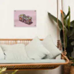 Sushi - Rolletjes - Steentjes - Kleurrijk tuinposter los doek klein -sfeer7