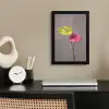 Planten - Anthurium - Groen - Roze fotolijst zwart zonder passe partout klein -sfeer1