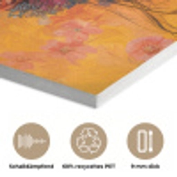 Vrouw - Bloemen - Aesthetic - Oranje PET vilt klein -closeup_DE
