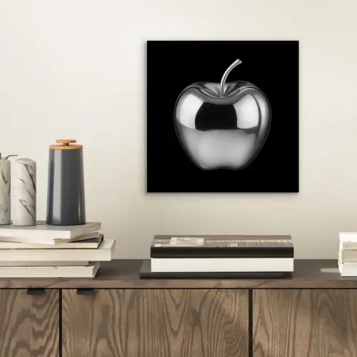 Appel - Metallic - Symmetrisch aluminium wit klein -sfeer1