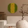 Slang - Boa - Geel - Groen Wandcirkel plexiglas klein 852 -sfeer1
