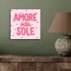 Amore vita sole - Roze - Hartjes aluminium wit klein -sfeer2
